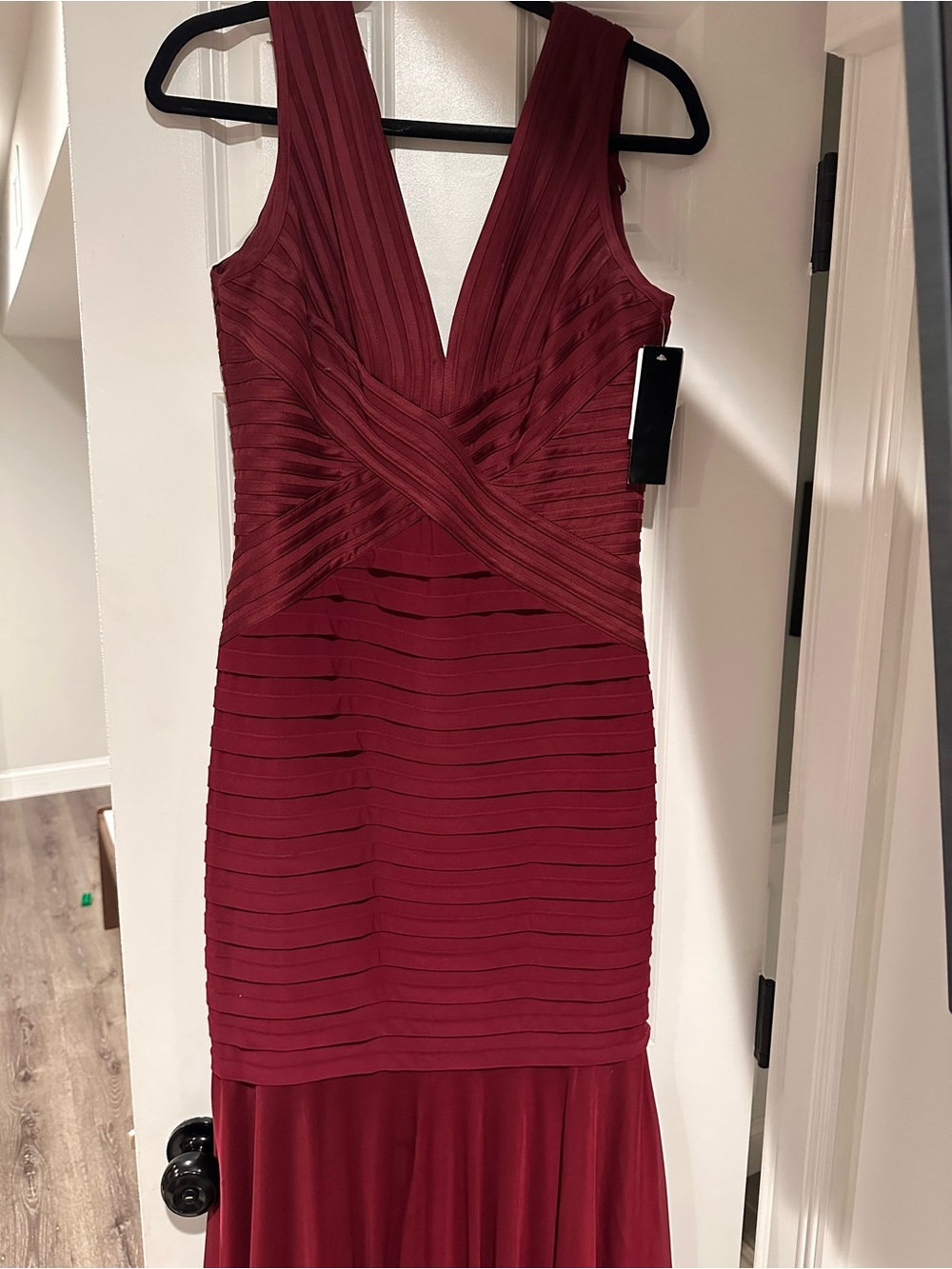 Betsy & Adam Deep Burgundy Women's dress